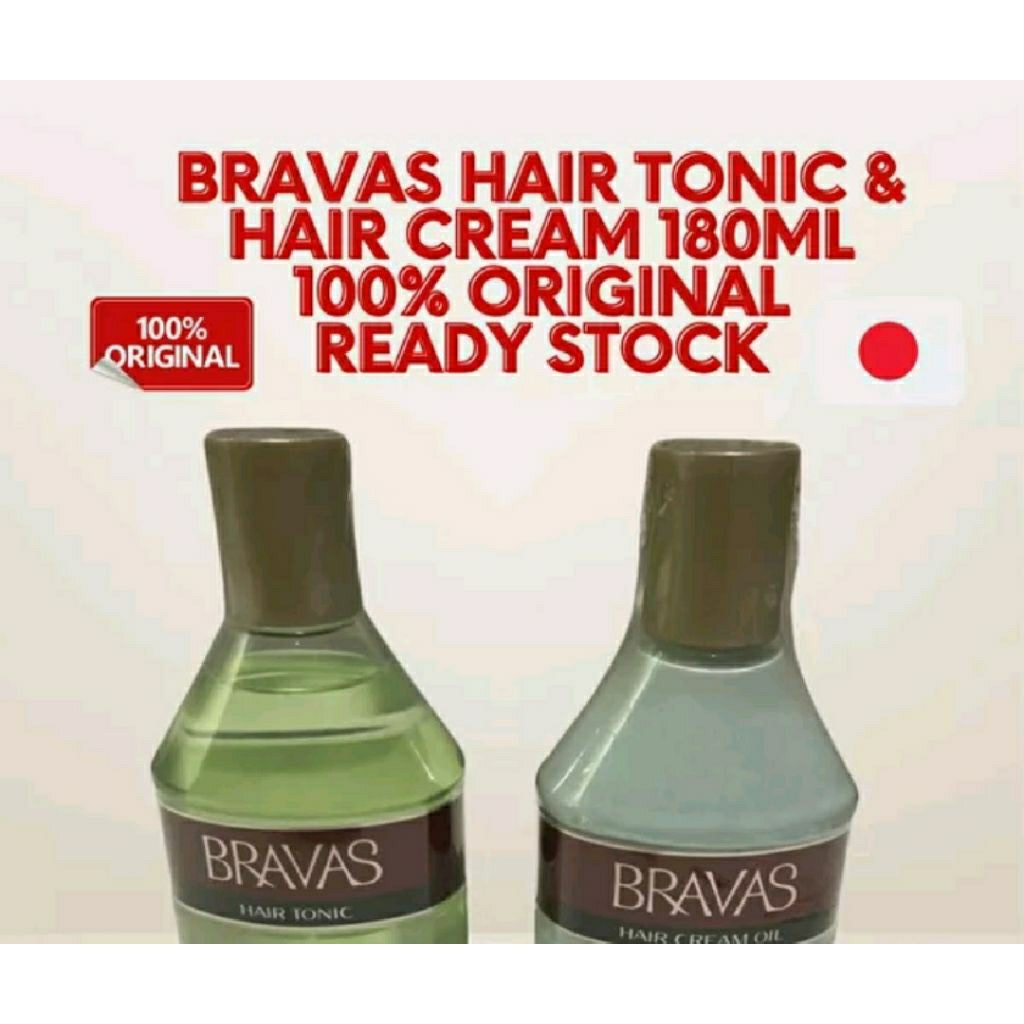 BRAVAS SHISEIDO HAIR TONIC 270ML ORIGINAL bonus biji tanaman