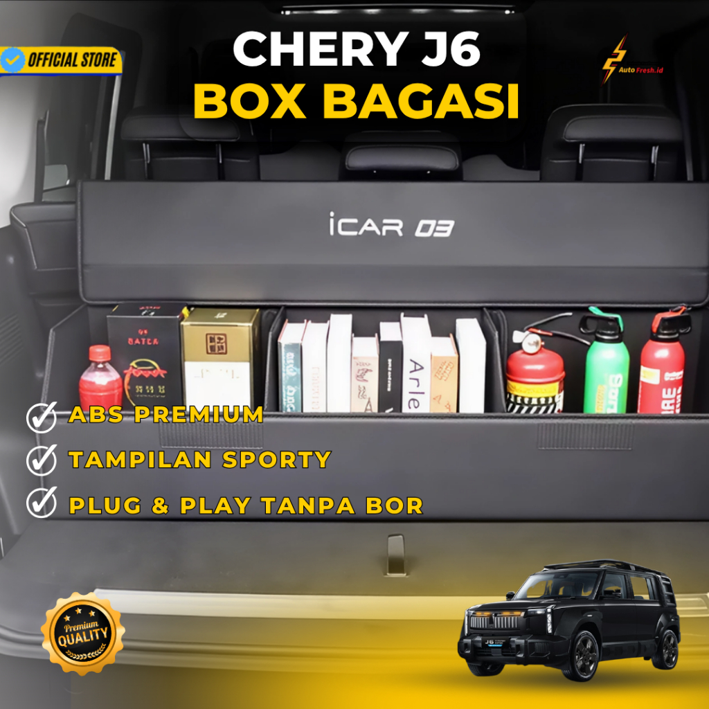 TRUNK STORAGE BOX CHERY J6 / TEMPAT PENYIMPAN TAMBAHAN BAGASI CHERY J6 / CHERY J6 TRUNK STORAGE BOX 