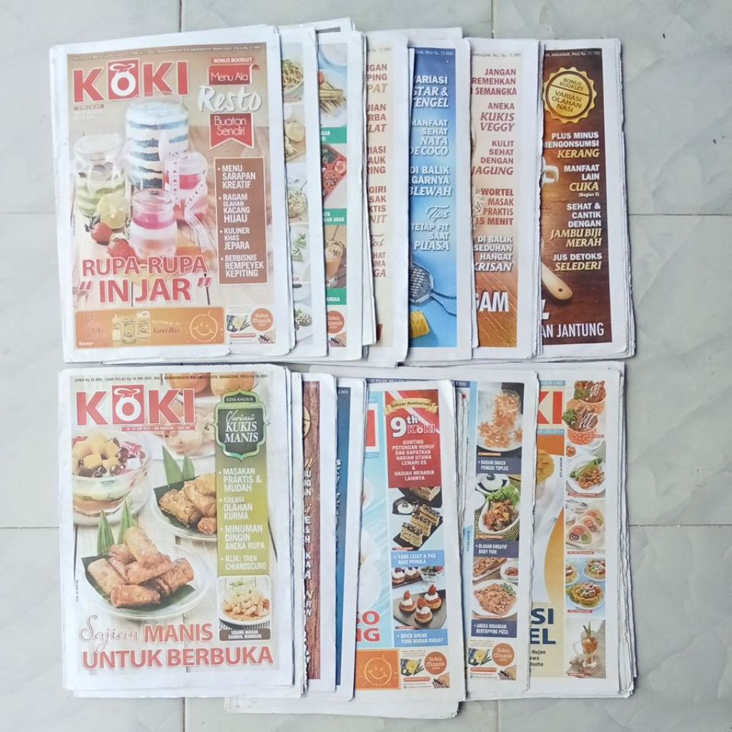 Tabloid Saji Koki Lezat edisi mulai 200 - 450