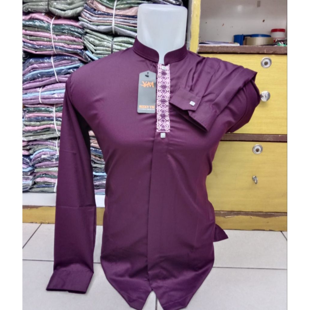 YAKIN STORE 1986- Baju muslim fashion pria brendent-kemko model terlaris-kemeja Koko terbaru- Koko p