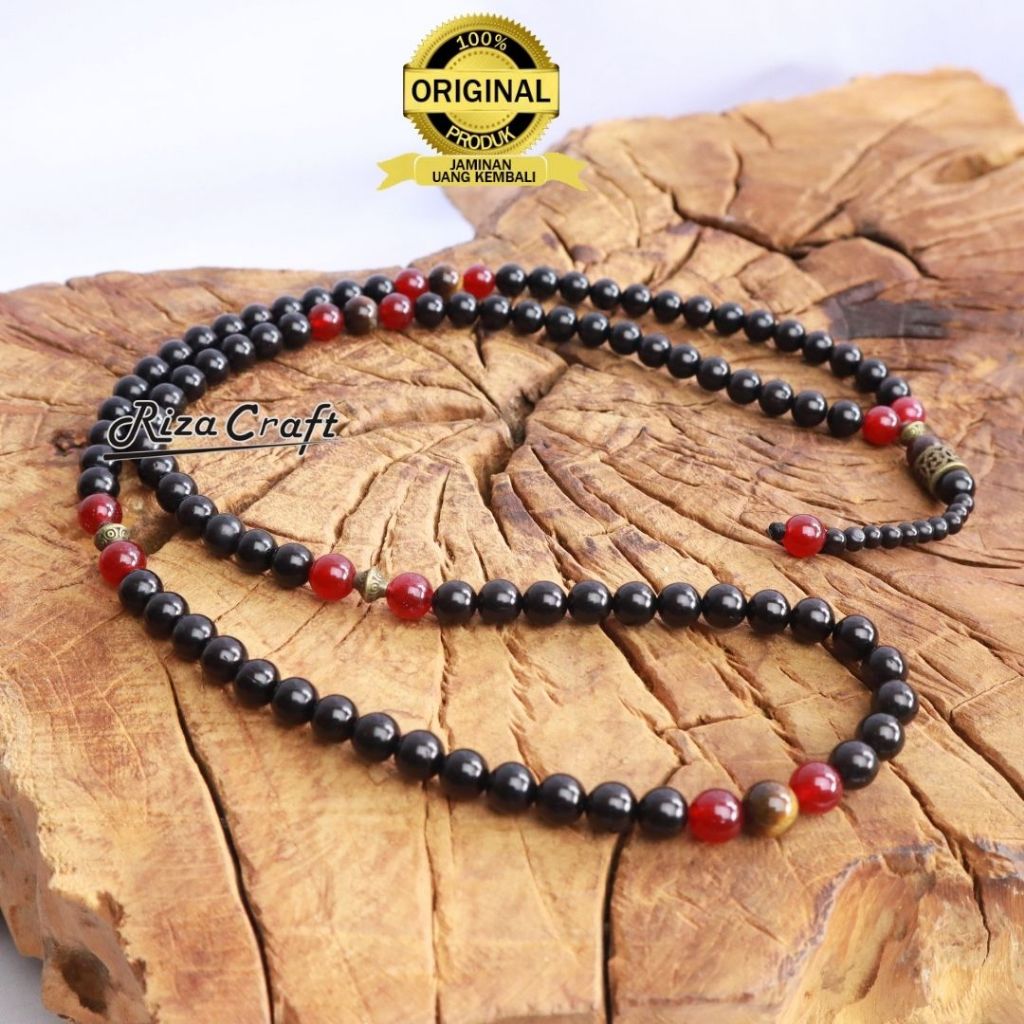 Tasbih 99 Butir Kayu Kokka Kaokah Kaukah Hitam Original 100% Asli Arab Turki Mekah Mewah