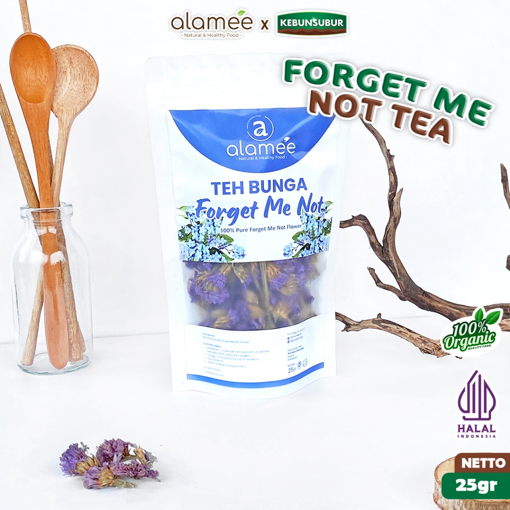 

ALAMEE Teh Forget Me Not Dried Flower Tea Bunga Organik Kering 25gr Premium kebunsubur