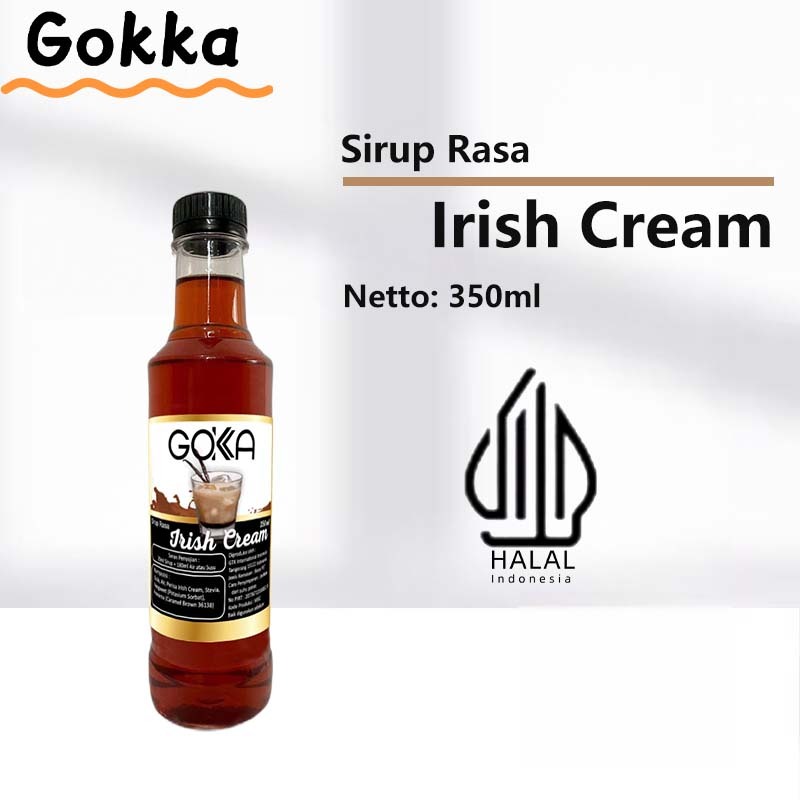 

Gokka Irish Cream Sirup Minuman 350ml - Irish Cream Flavor Syrup / Sirup Irish Cream