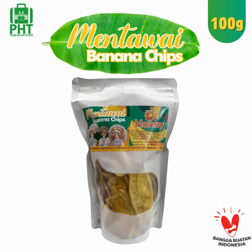 

Banana Chips Honey Asli Mentawai 100g Mentawai Banana Chips Honey Cemilan Keripik Pisang