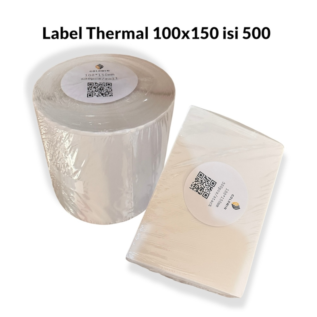 

Labell Kertas Thermal 100x150 isi 500 pcs
