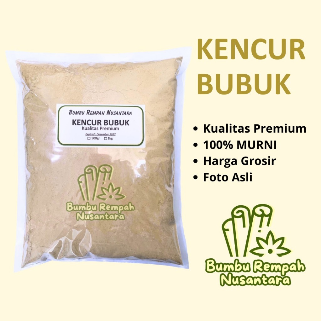 

Kencur bubuk 500g 1kg - Rempah Asli Murni | BUMBU REMPAH NUSANTARA | Bumbu Dapur Nusantara Grosir Murah