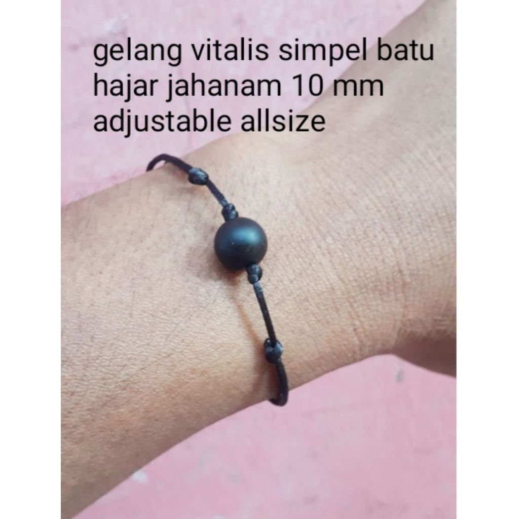 Gelang simple kombinasi batu hajar jahanam