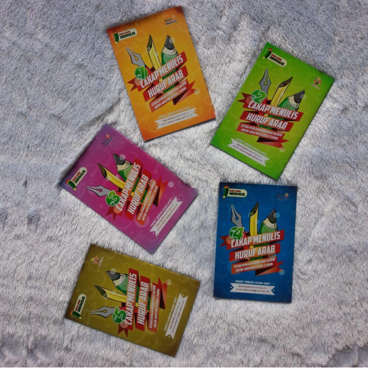 Buku Cakap Menulis Arab Khoth Naskhi 1 Set 5 Jilid