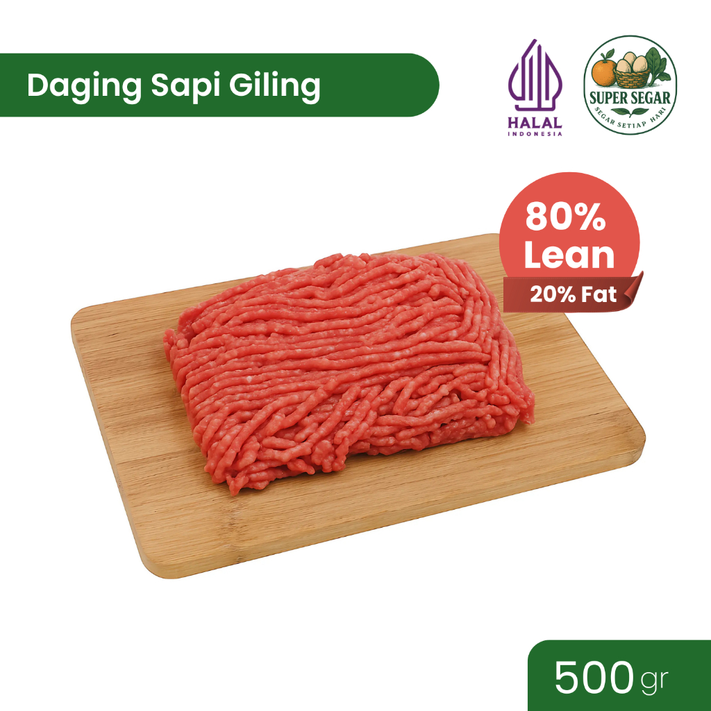 

Daging Sapi Giling Regular Minced Ground Beef 500gr Super Segar