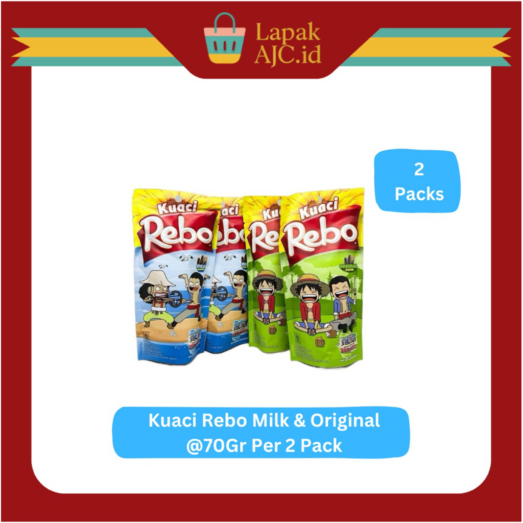 

Kuaci Rebo Isi 2 Pack Milk & Original @70Gr Gurih Renyah