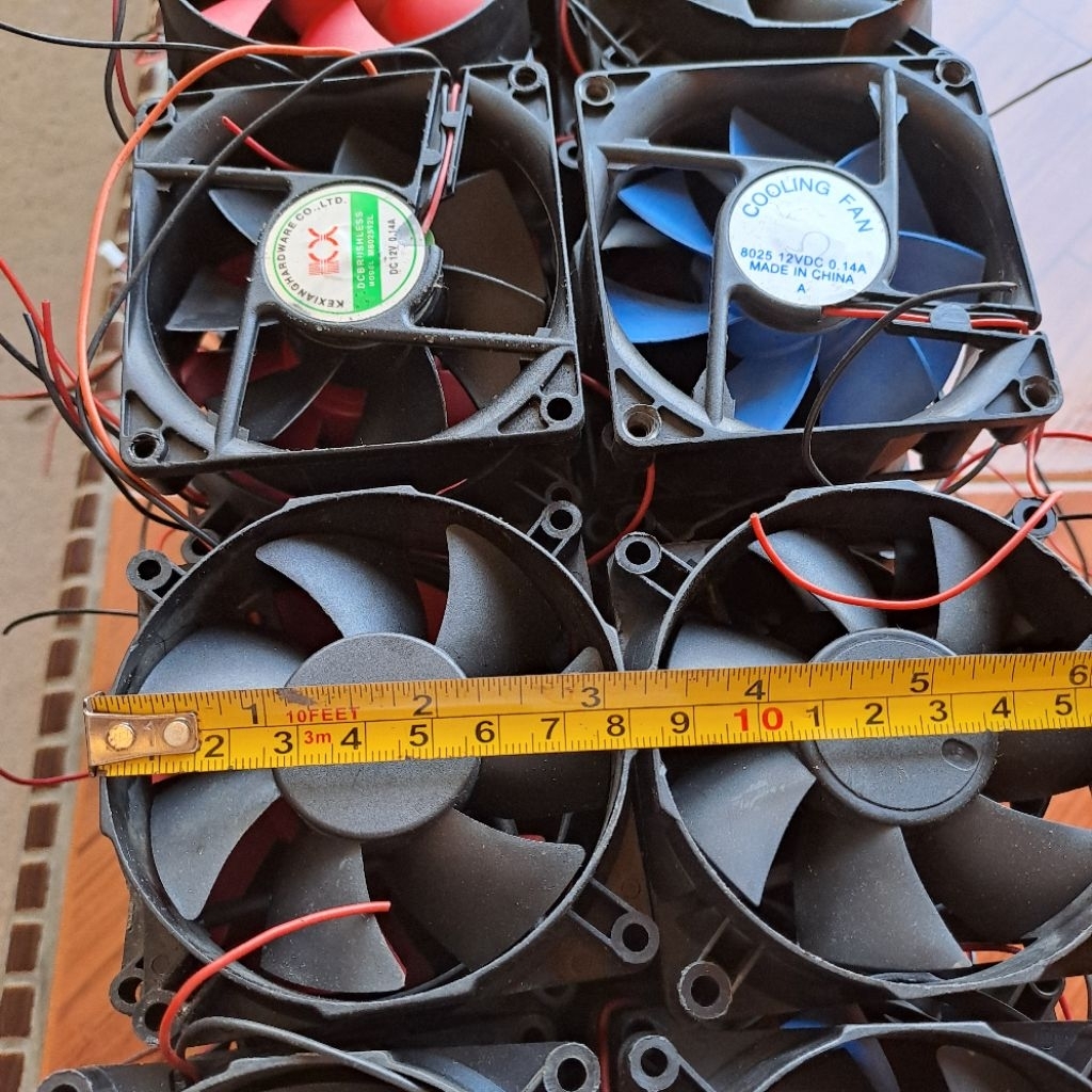 Fan DC 8x8cm 12v Bekas Kipas PSU Komputer
