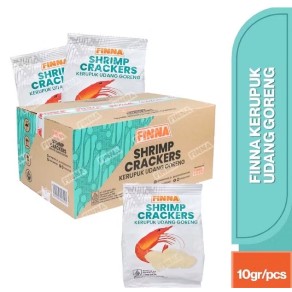 

Kerupuk Udang Finna 120 pcs / 1 Dus