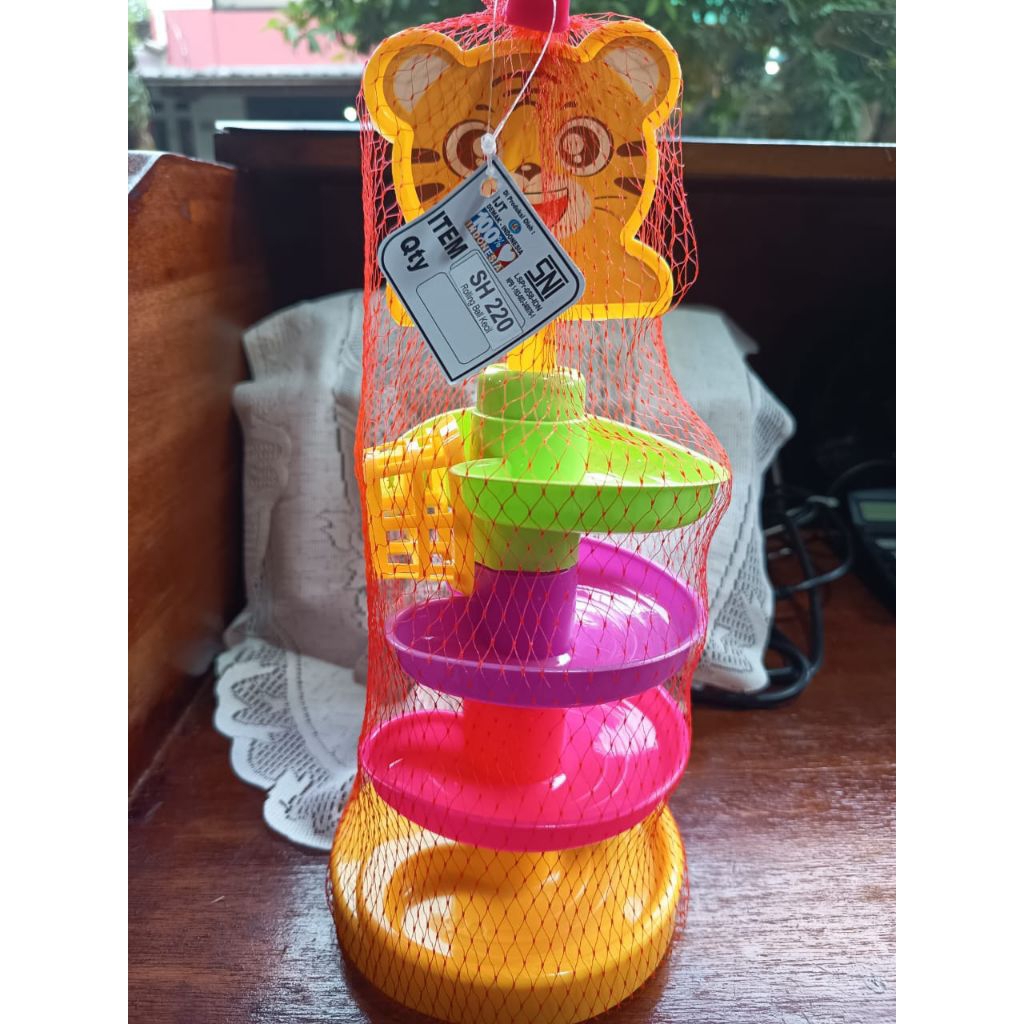 mainan edukasi anak perosotan bola 4 tingkat mainan edukasi perkembangan anak