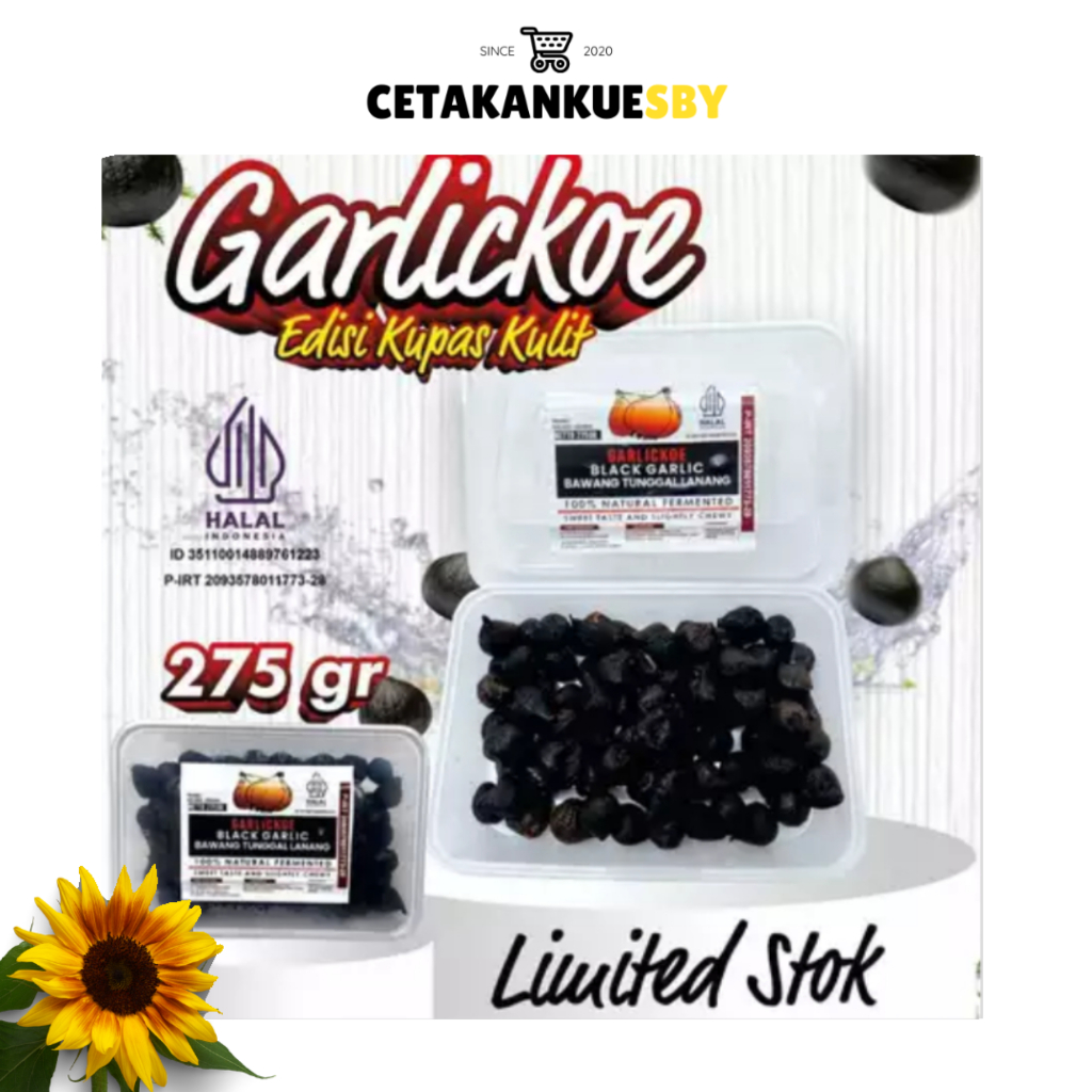 

[CKS] BLACK GARLIC KUPAS KULIT 275GR BAWANG HITAM TUNGGAL LANANG