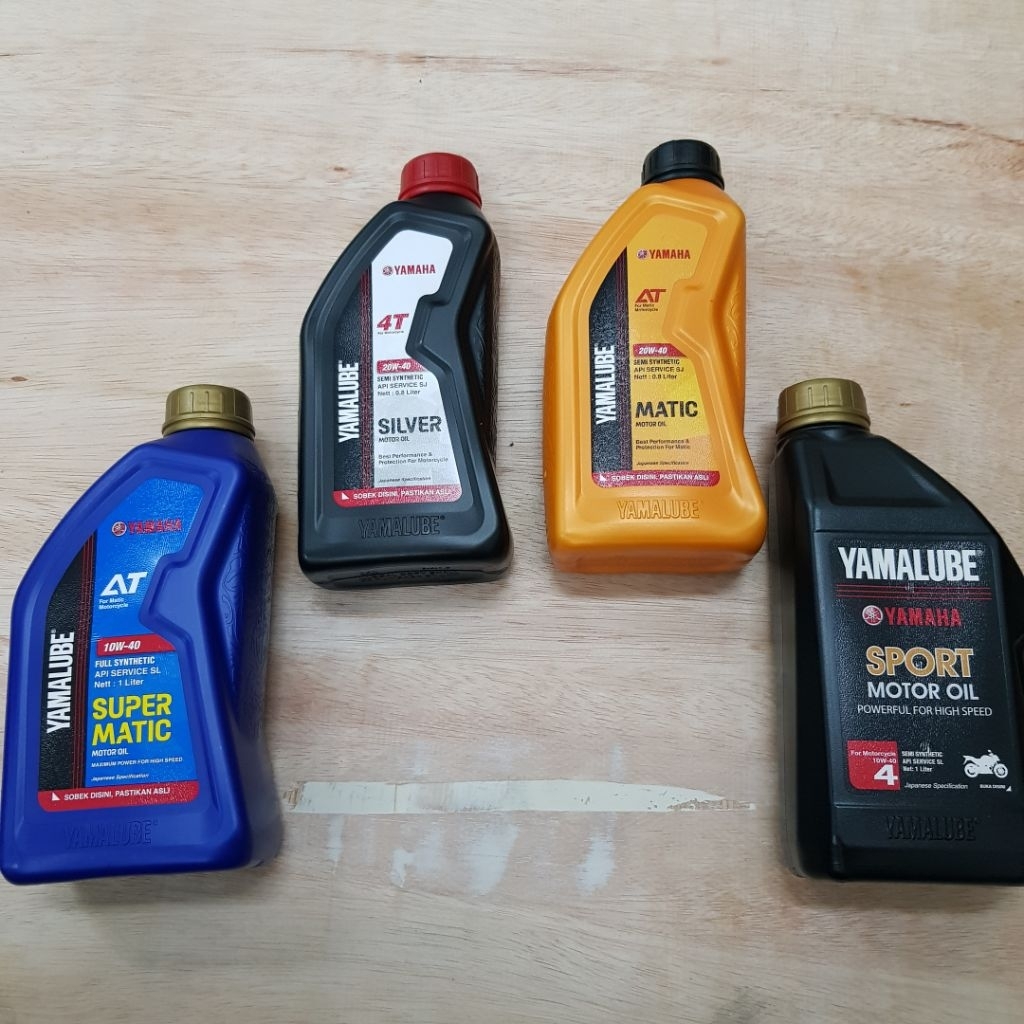 OLI YAMALUBE [MATIC, SILVER, SUPER MATIC, SPORT ] UKURAN 0.8L & 1L. DIJAMIN ASLI / ORIGINAL
