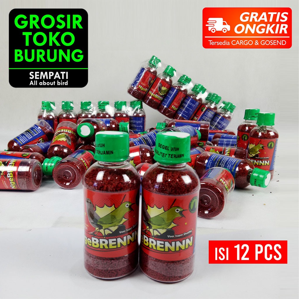 SEMPATI GROSIR VOER NGEBREENNN ISI 12 PCS PUR VOER PAKAN BURUNG PLECI CIBLEK TLEDEKAN DECU KAPAS TEM