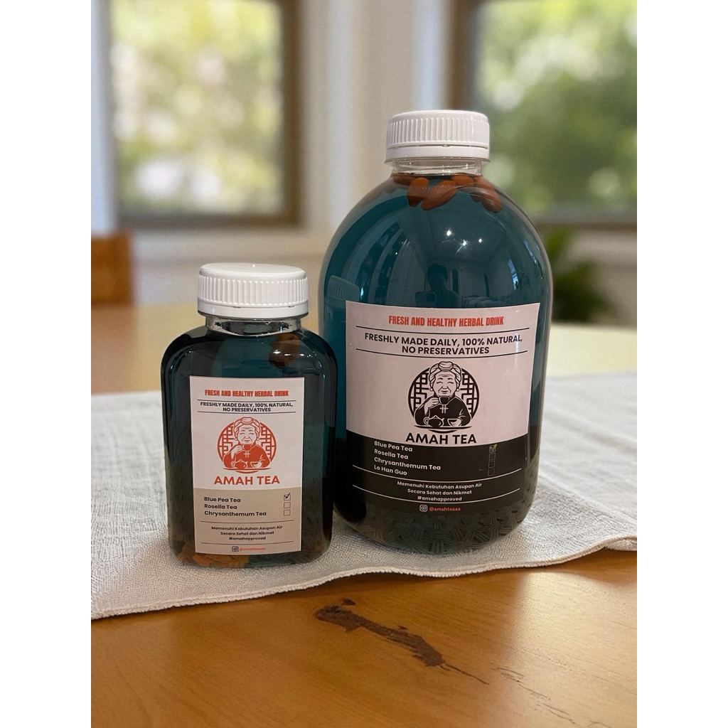 

Blue Pea Tea / Teh Telang - 1 liter (Siap Minum) | by Amah Tea