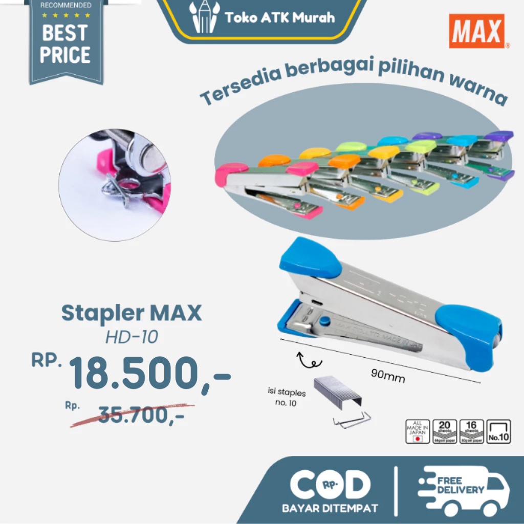 

Stapler HD-10 MAX Stepler Hekter Penjilid Kertas