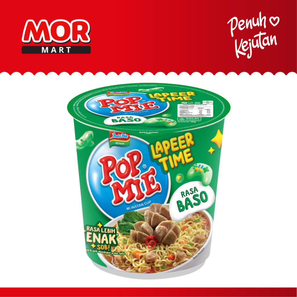 

POP MIE Instan Cup Rasa Baso 75 gr