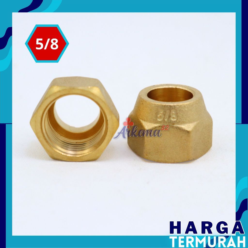 NUT NEPEL AC 5/8 | DOUBLE NEPEL | NAT NEPEL PIPA AC | NAT AC | NEPEL AC 1/2PK - 5OK I DOBEL NEPEL AC