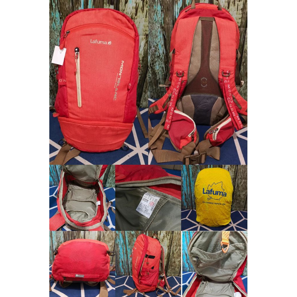 Tas ransel backpack outdoor LAFUMA + RAINCOVER  mulus kap 30liter