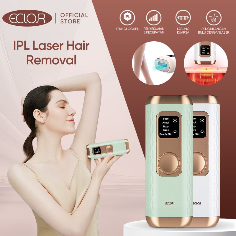 Premium Hair Remover  Pencukur bulu tanpa rasa sakit laser Hair Removal Permanent Perontok Alat Cuku