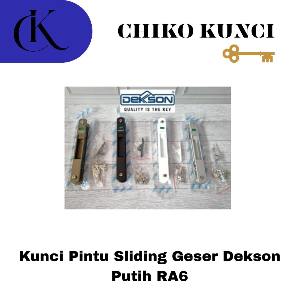 Kunci pintu sliding geser Dekson RA6