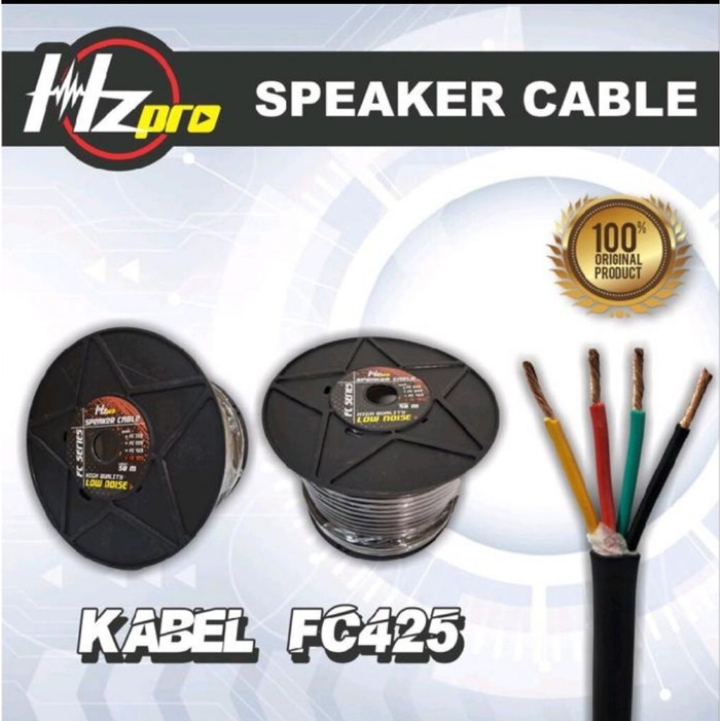 Kabel Speaker Isi 4 ukuran 4x2,5 HZ Pro Original Harga per 1 Meter