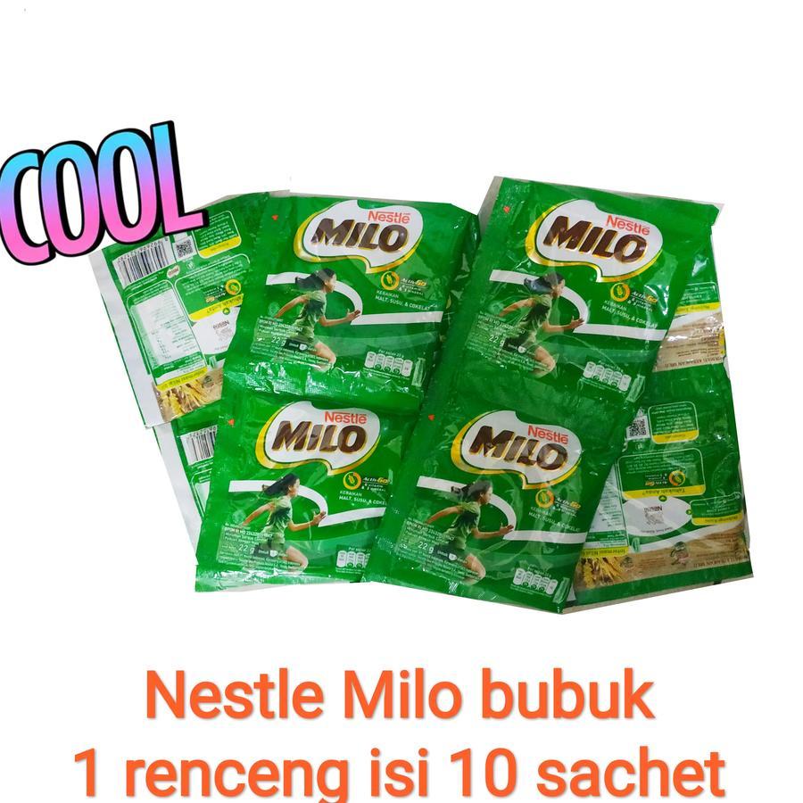 

nestle milo bubuk instant 22 gram | renceng isi 10 sachet
