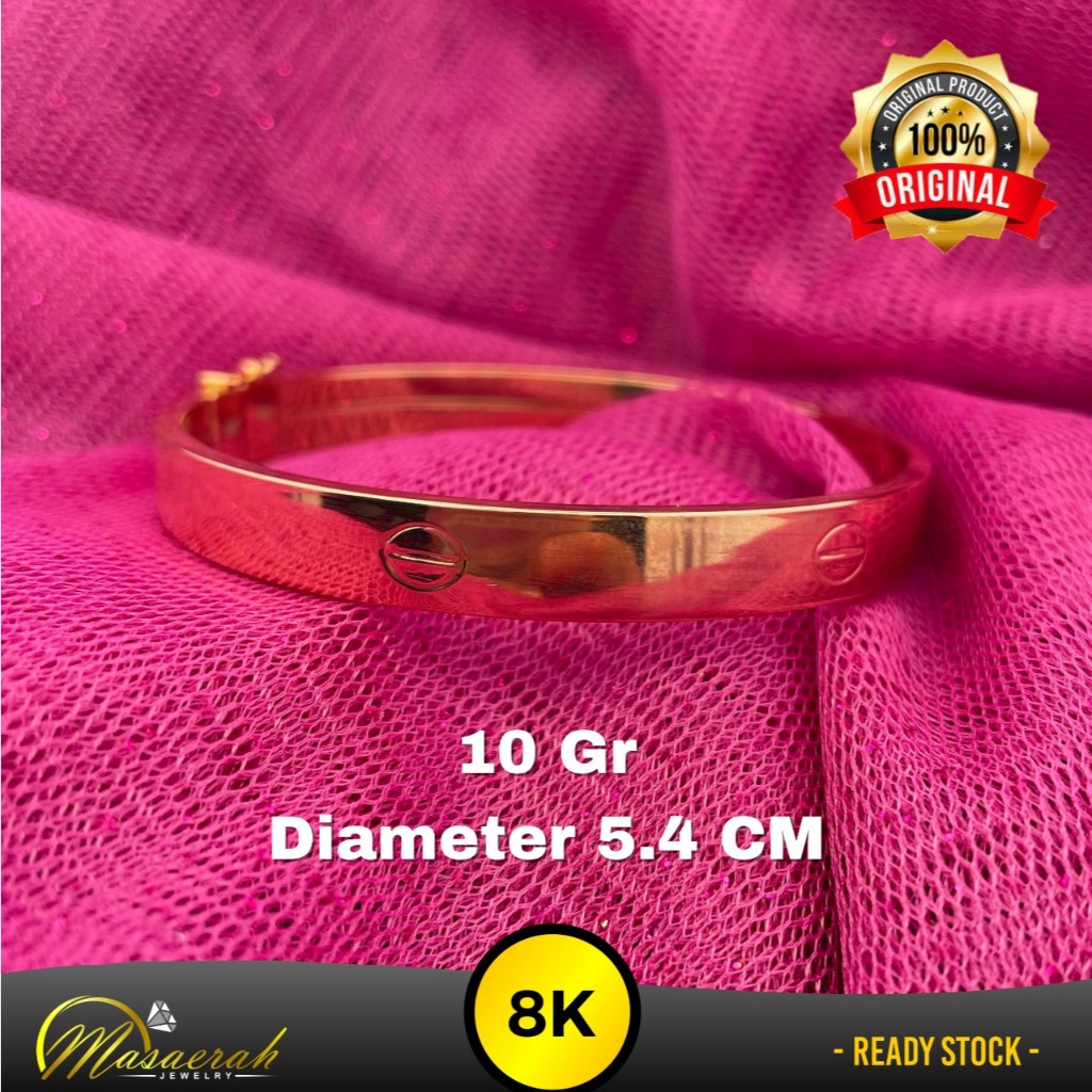 Gelang Emas 8K 10 Gram Kadar 375 - 2197