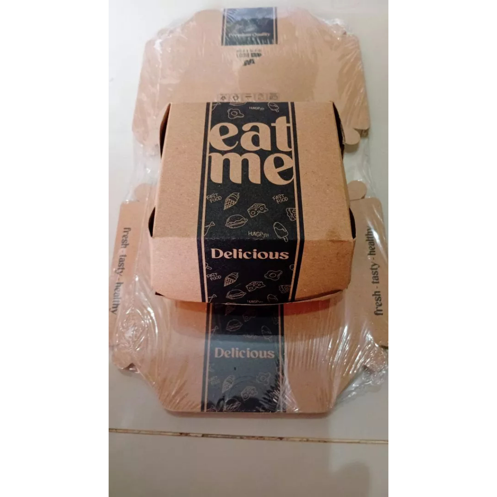 

kardus wadah box tempat burger ,donat,surabi dll