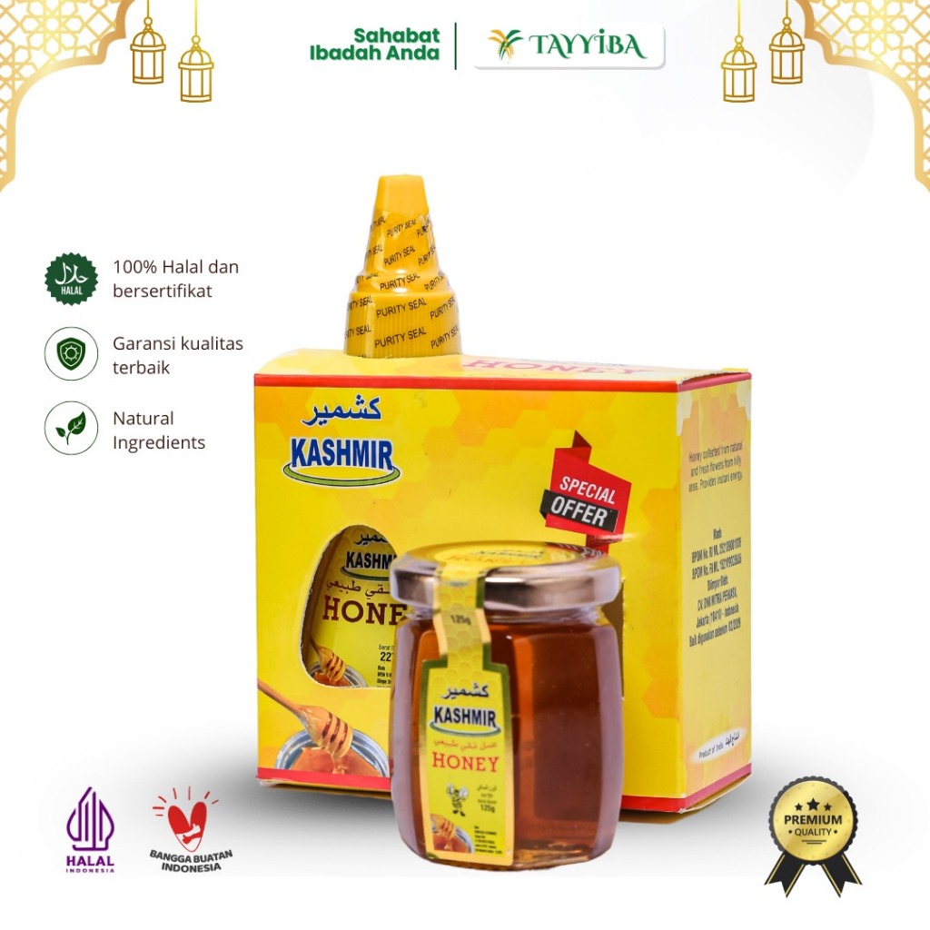 

Madu Kashmir Murni Combo 227GR free 125GR 100%Halal Original