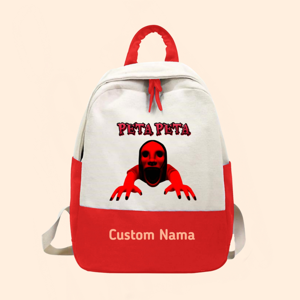 Tas ransel anak peta peta nightmare free custom nama