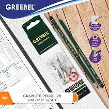

1pcs Pensil 2b Greebel Pensil Graphite 2b Untuk Ujian Greebel Technograph