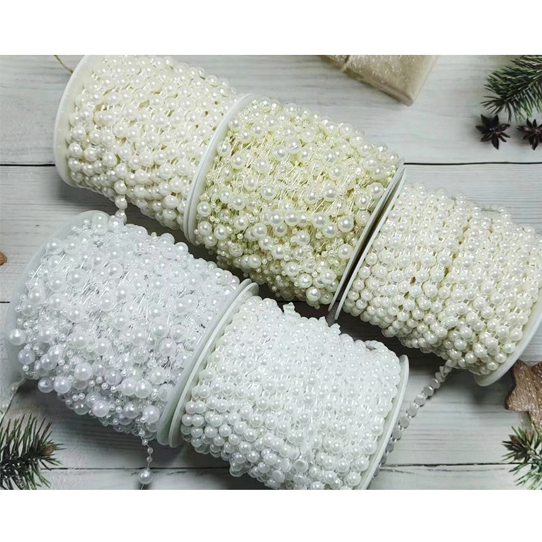 

(5meter) Rantai Mutiara Pearl dekorasi hiasan bunga kue