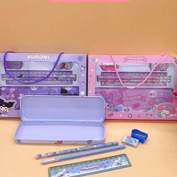 

Alat Tulis Sekolah Lengkap / TEMPAT PENSIL KUROMI SET KARAKTER SANRIO KUROMI LABUBU LUCU