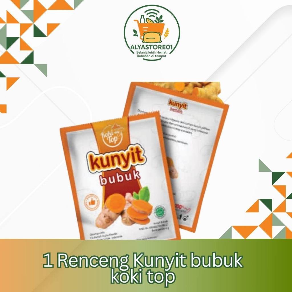 

10 Sachet Kunyit Bubuk / Koki Top / Kwalitas premium