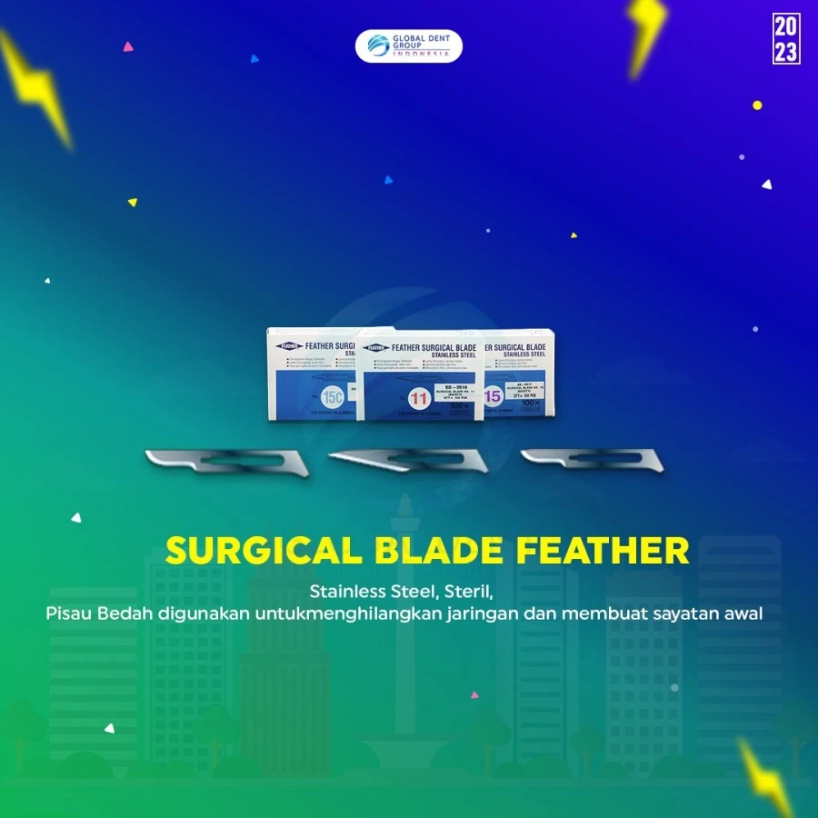 Pisau bedah feather / Surgical blade no 11/15c/15 - NO 15C