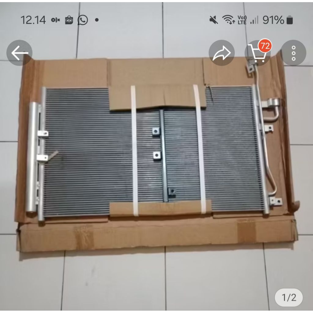 kondensor condensor ac mobil captiva diesel disel