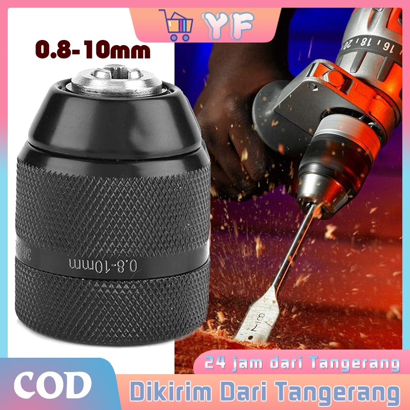 10mm Keyless Drill Chuck / Chuck Bor / Impact Drill Cordless / Kepala Bor Listrik