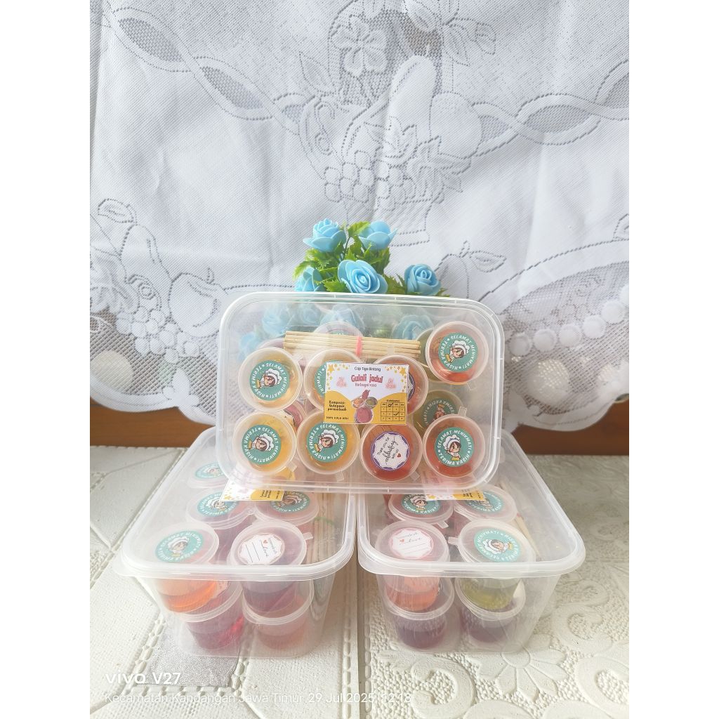 

permen gulali jadul berbagai rasa buah 1 box isi 16 pcs 100 % gula asli