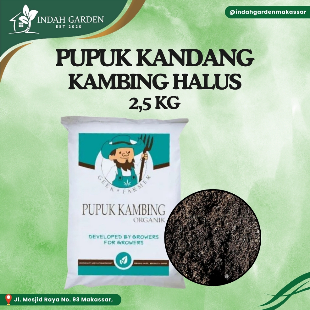 Pupuk Organik Kandang Kambing Halus (Geek Farmer)