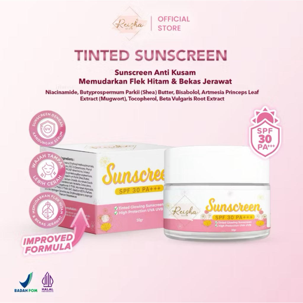 Reisha Glow Tinted Sunscreen SPF 30 PA+++