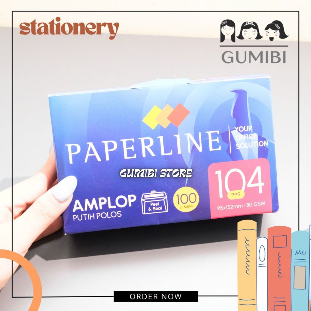

Amplop Paperline Ukuran 104 / Amplop 104 Paperline UKURAN 95 X 152 MM AMPLOP PUTIH POLOSAN TERMURAH HARGA 1 PACK