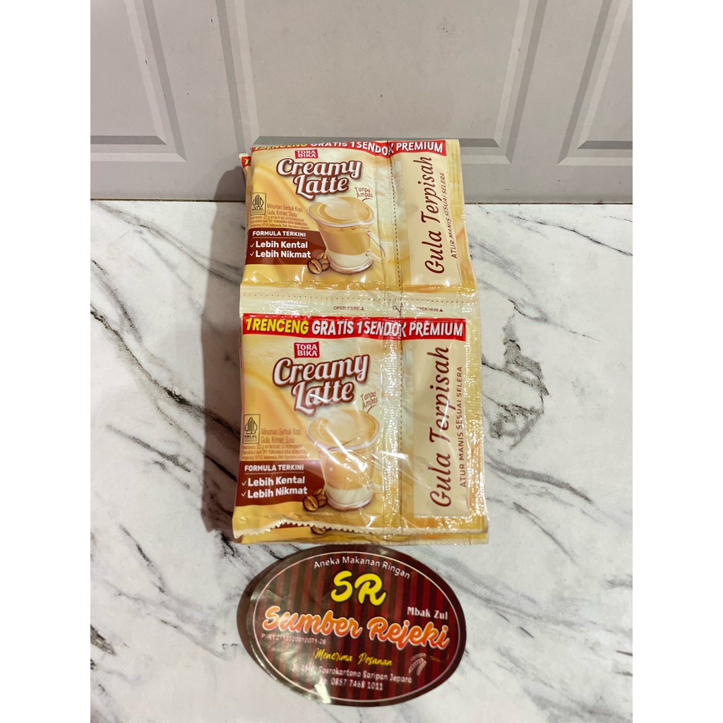 

TORABIKA CREAMY LATTE ISI 10 PCS