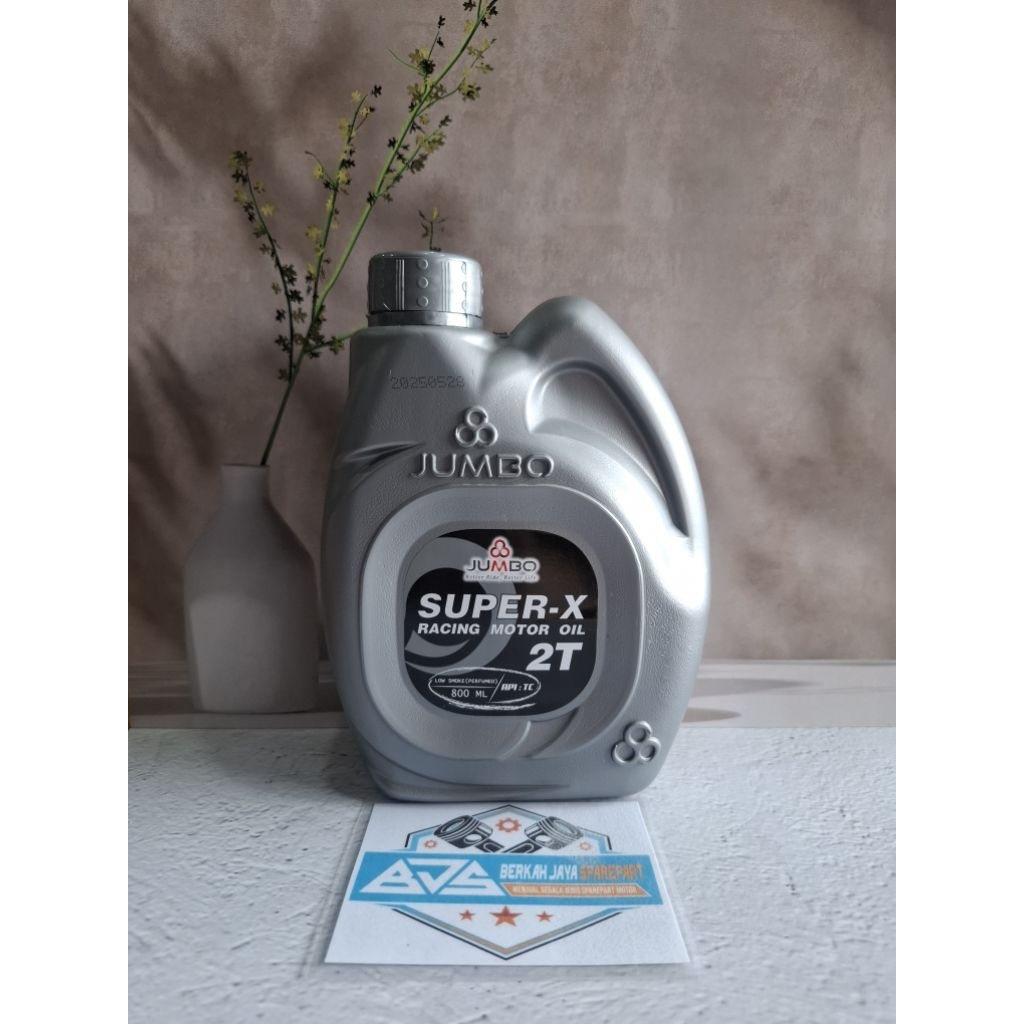 Oli JUMBO 2T SUPER X RACING 800ml API TC SNI OLI SAMPING 2 TAK