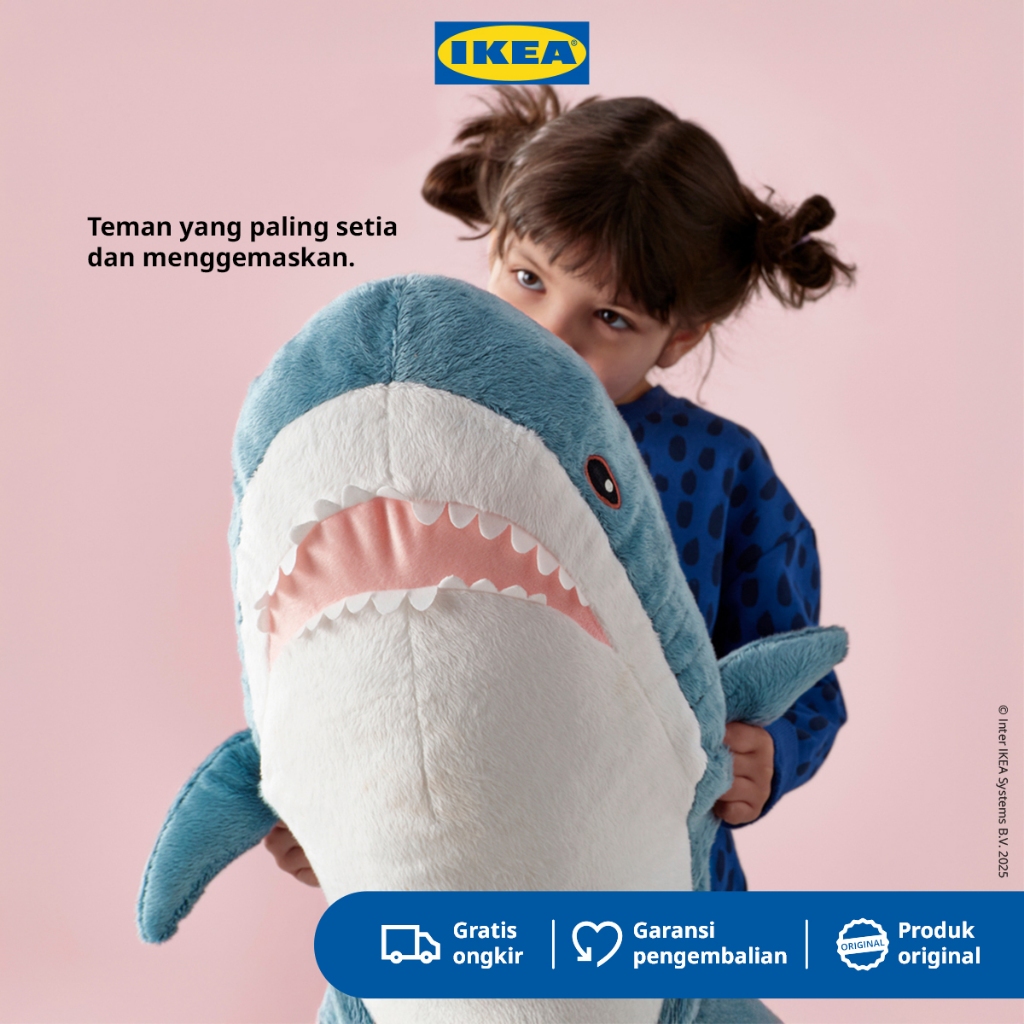IKEA BLAHAJ Boneka Ikan Hiu Besar 100cm