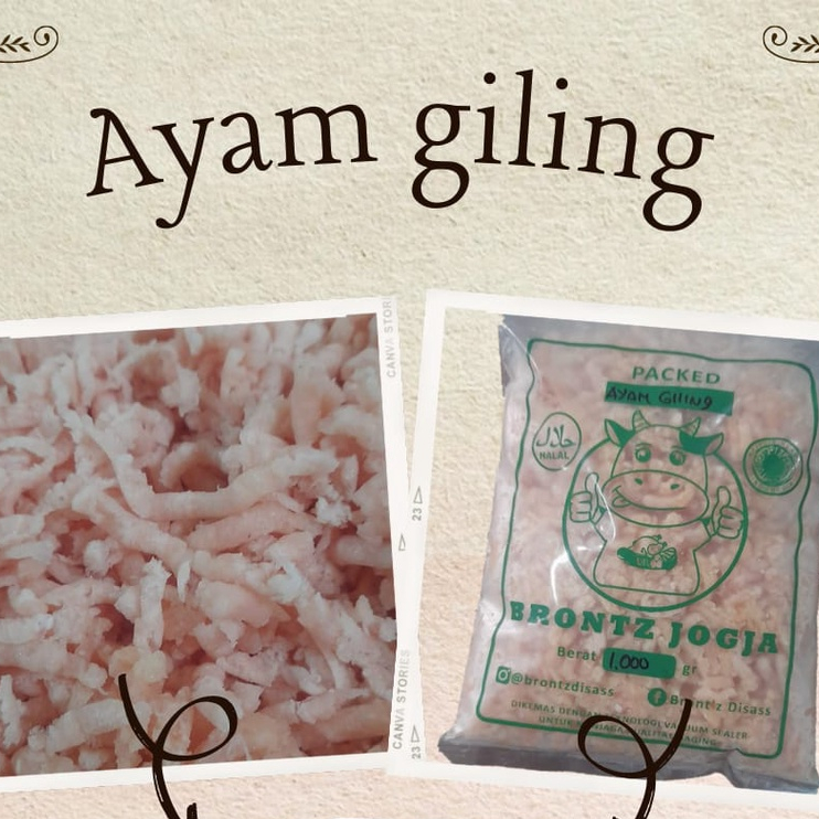 

AYAM GILING 1KG - DAGING AYAM-BRONTZ JOGJA