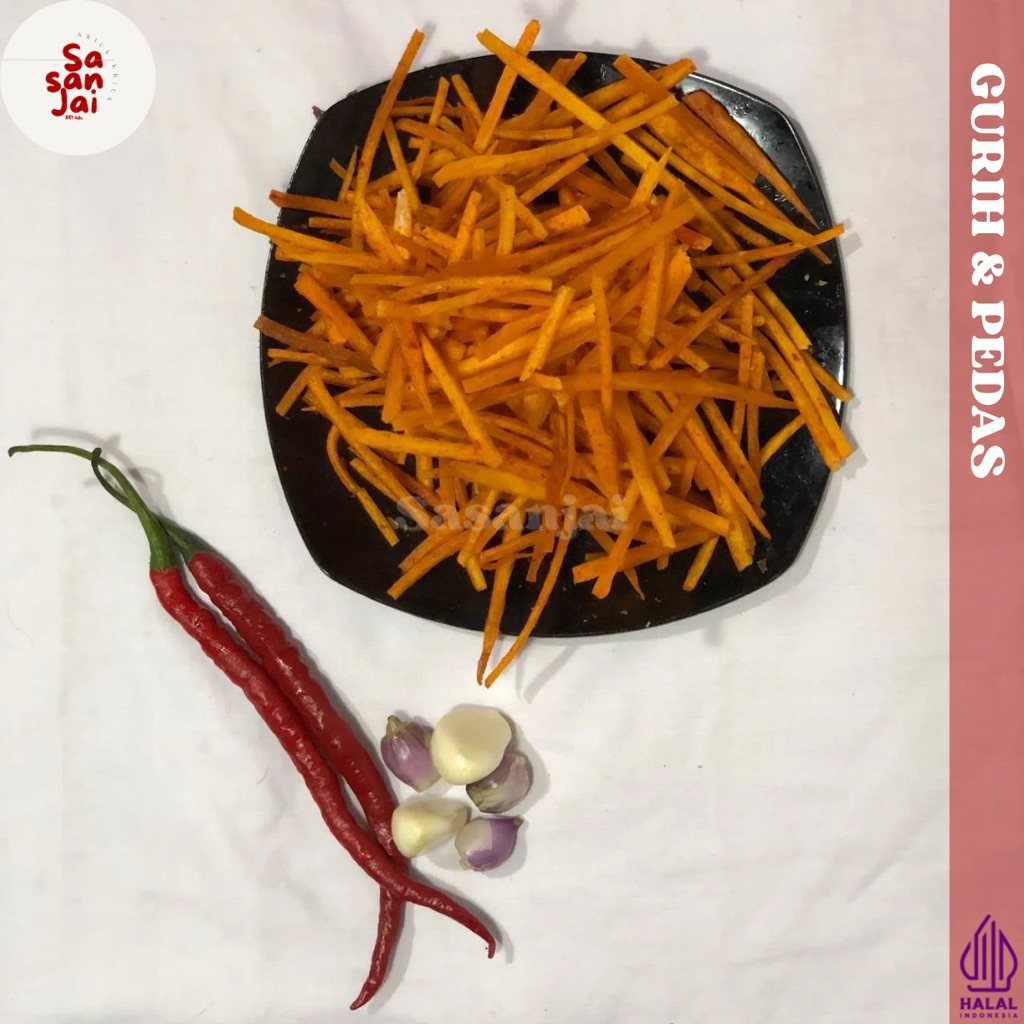 

Keripik Stik Talas / Tunjuak Balado Kering 250 gr Oleh-oleh Khas Sumatera Barat Bukittinggi