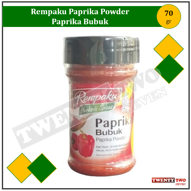 

[6 X]Rempaku Bumbu Dapur Paprika Powder 70 gr